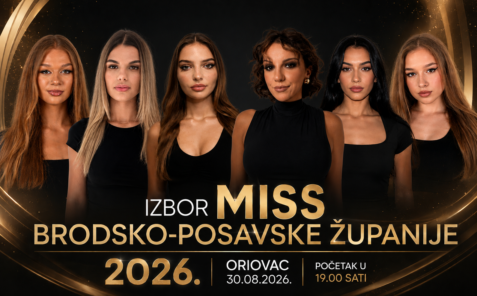 Predstavljamo TOP 6 finalistica koje 30. kolovoza kreću po titulu Miss Brodsko-posavske županije