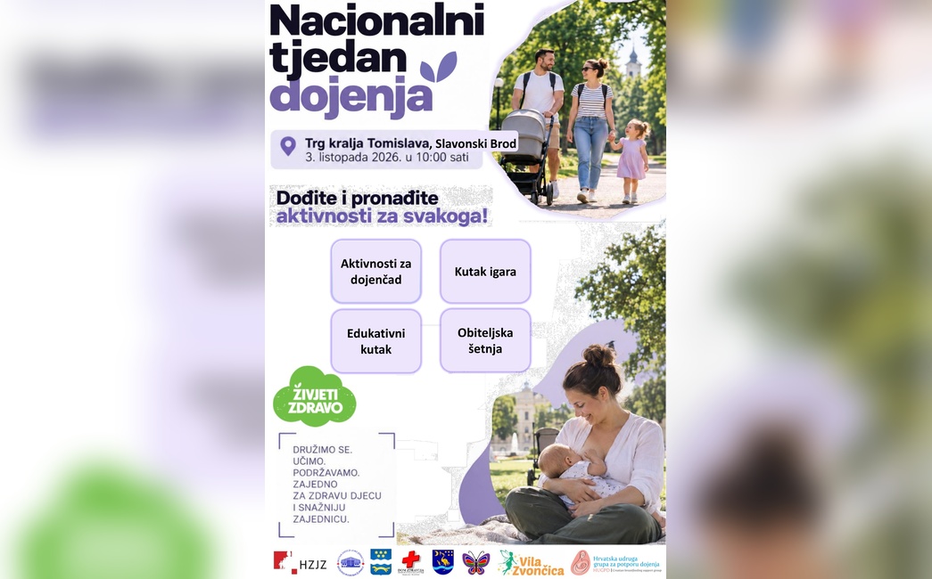 Nacionalni tjedan dojenja: u Slavonskom Brodu obiteljsko druženje i edukacija